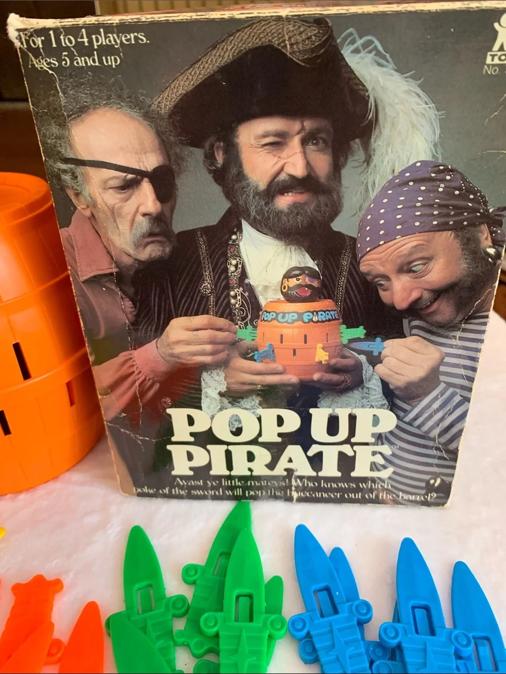 Robin Williams Pop-Up Pirate Vintage Game RARE Complete Like NEW Works Ugly box